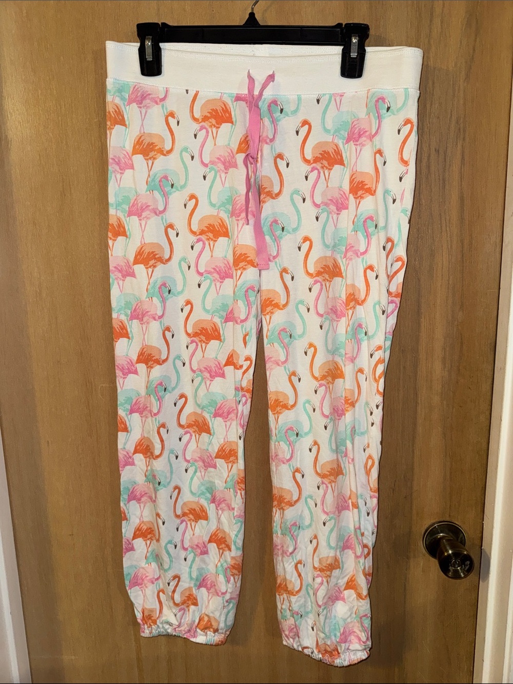 PJ Salvage Flamingo Pj/Lounge Pants. Md-Rise Jogger Style Large